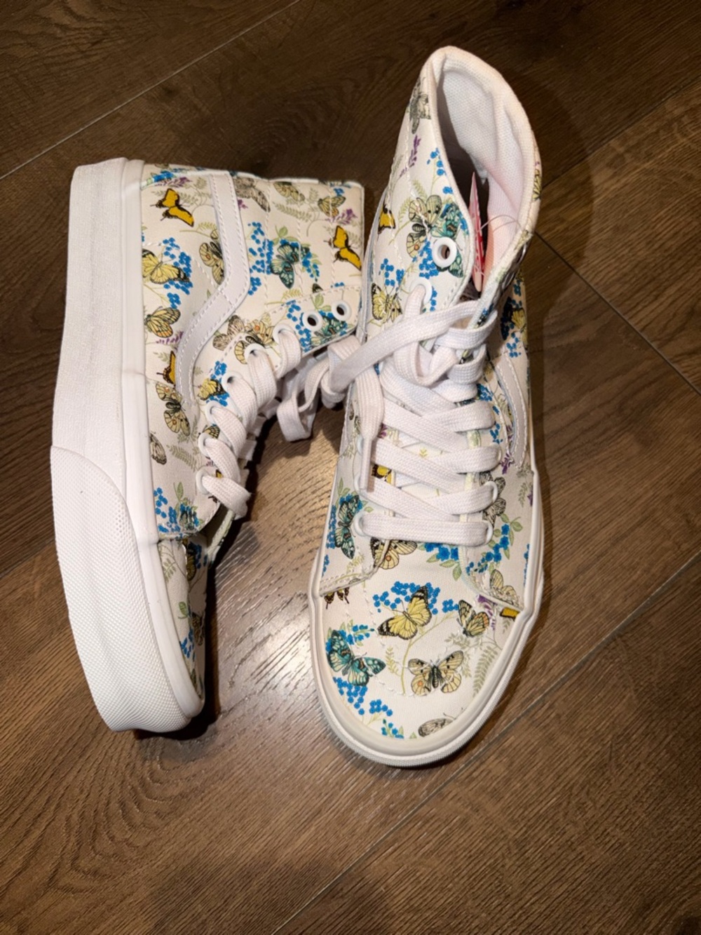 Unisex Vans Sk8-Hi Butterfly Pattern Shoes